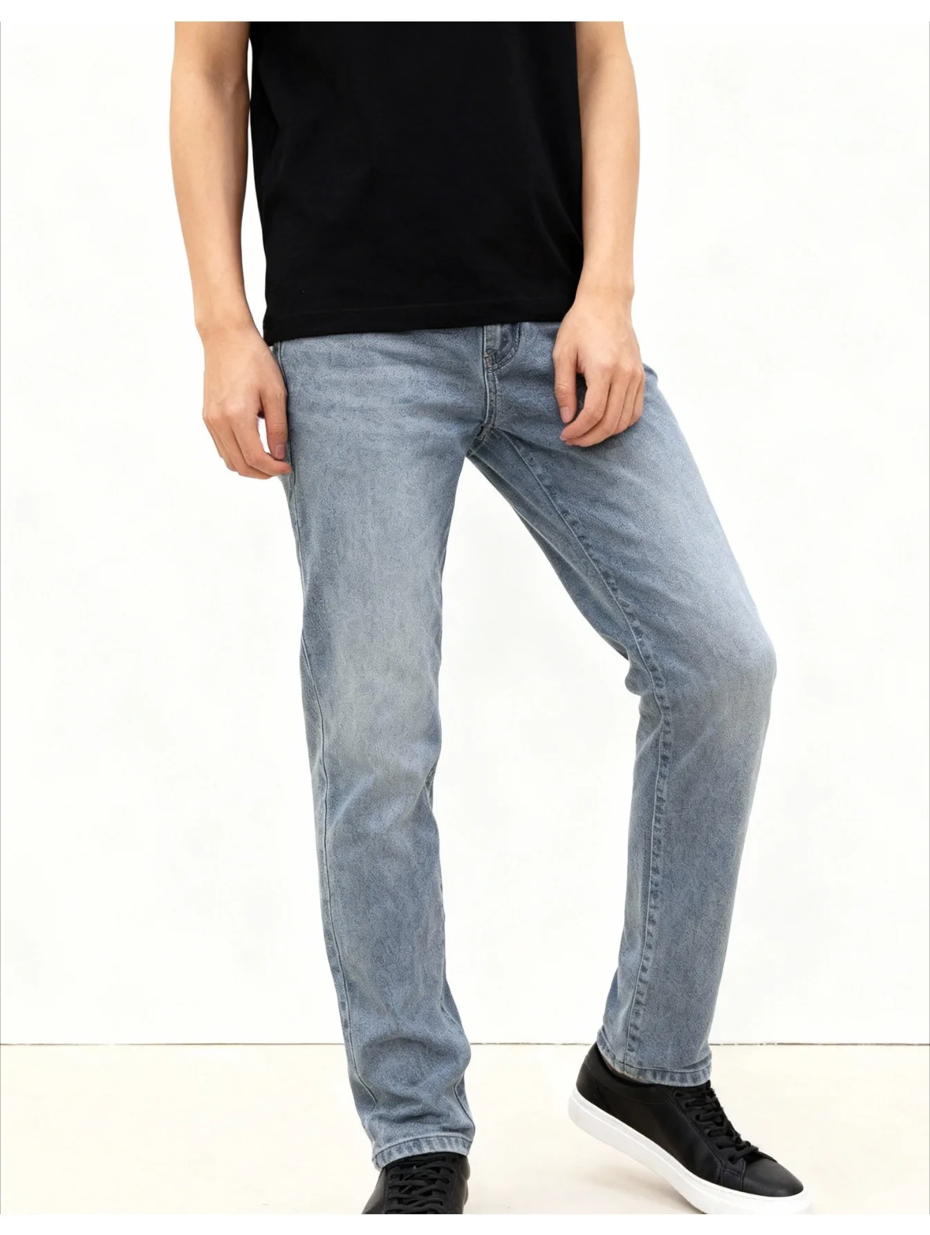 

Men's Classic Skinny Slim-Fit Stretch Jeans - High Elastic Breathable All-Season Versatile Casual Dating Gift Essentia