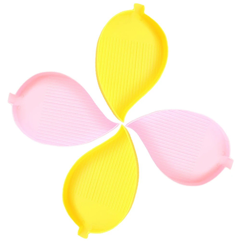 4pcs Plastic Trays Rhinestone Sorting Trays Bead Storage Containers Jewelry Making Tool Kit For Diy Diamond Art Nail Decorations