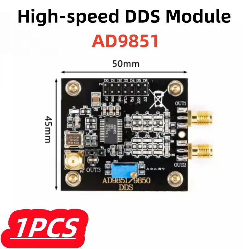 

1Pcs/lot New AD9851 Module DDS Function Signal Generator Send Program Compatible with AD9850 Module Lite
