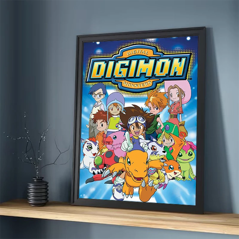 Wall Posters Digimon Picture on the Wall Decoration Painting on Canvas Decorative Painting for Bedroom Home Accessory Room Decor