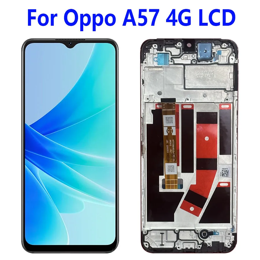 6.56\'\' IPS For Oppo A57 4G LCD Display Screen Touch Panel Digitizer Replacement Parts For Oppo A77 4G LCD With Frame