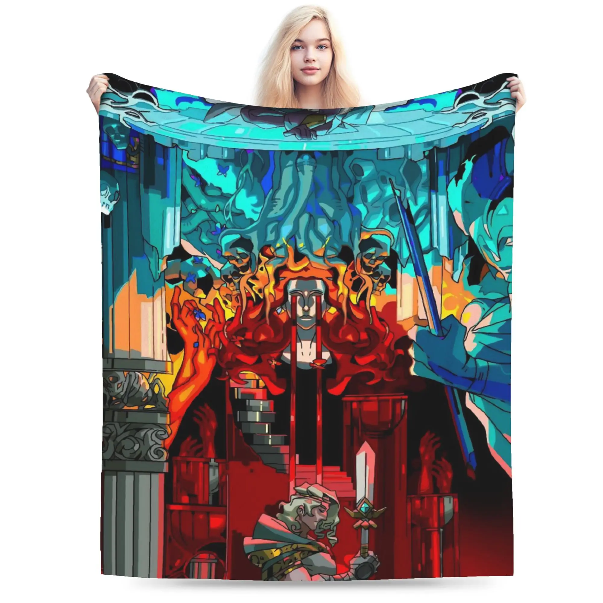 

Hades Zagreus Blanket Quality Warm Soft Throw Blanket Winter Girls Boys Living Room Funny Bedspread