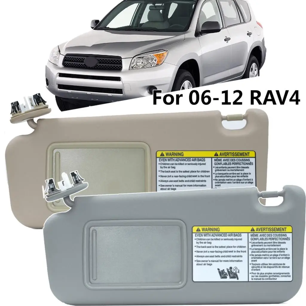 

Car Right Left Replace Sun Visor Block Shade For Toyota RAV4 2006 2007 2008 2009 74320-42501-B2 74320-42501-A1 Driver Grey Beige
