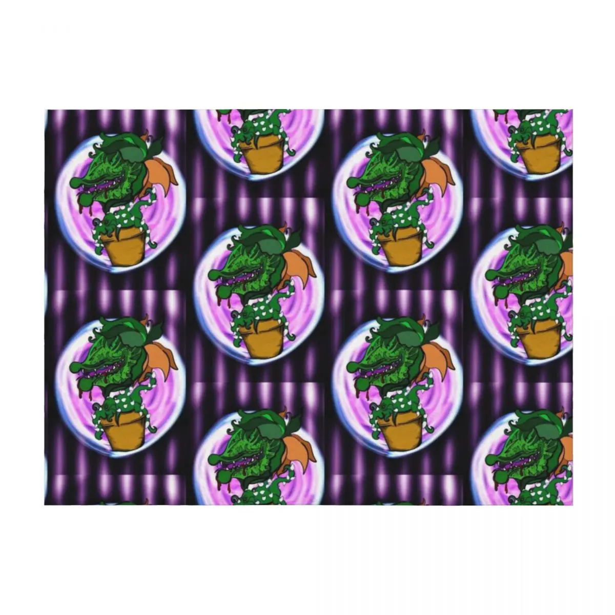 

Audrey2 of the little shop of horrors Throw Blanket Plush Soft Beds Camping Luxury Designer Blankets