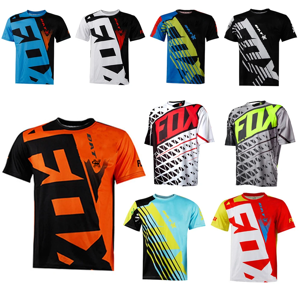 

BATFOX Downhill Motocross Jersey Enduro MTB Cycling Mountain Bike DH Maillot Ciclismo Hombre Quick Drying Cycling Jersey