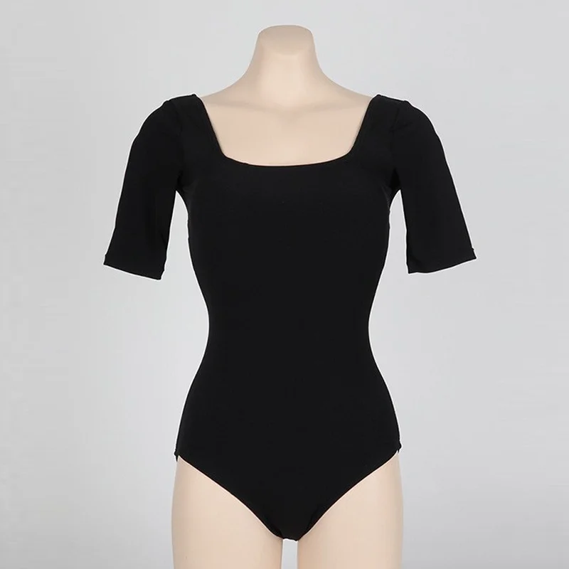 Women's Swimwear: New Arrival, Instagram-Style Solid-Color Backless One-Piece Slimming Hot Spring Swimsuit for Women