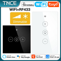 TNCE Tuya Dimmer wifi EU/US, Light dimmable Switch with Neutral wire RF remote Control, Smart Life, Voice with Google Home Alexa