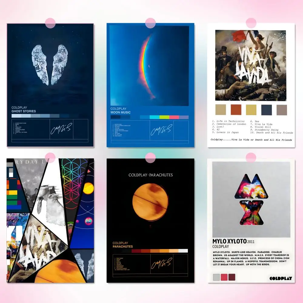 C-C-Coldplay Band Clean Space Decor Room Refresh Idea Simple Wall Upgrade Minimalist Room Accent Cozy Apartment Lifestyle Poster