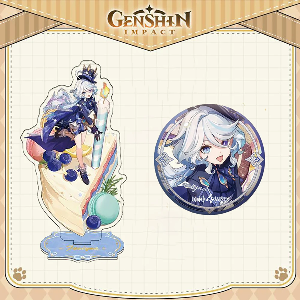 Animation Genshin Impact The Fourth Anniversary character Stand Board Beelzebul Nahida Collect Toys Girls Holiday Gift Box - Image 5