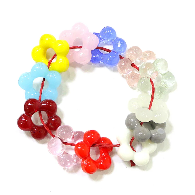 

12pcs Irregular Shape Mini Handmade Glass Flower Ornament Christmas Wedding Party Decor Supplies DIY Jewelry Pendant Accessories