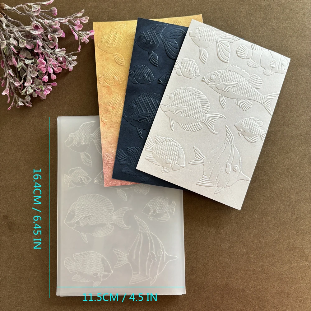 3D Texture Board Plastic Embossed Embossed Board Die DIY Embossed Print Clip Album Greeting Card Handheld Decoration Materials