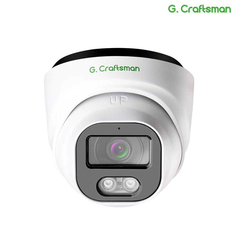 G.Craftsman HIR POE IP Camera 2.8mm Dome SONY 5MP 4K IR Night Vision Security CCTV H.265 Waterproof Audio Video Surveillance