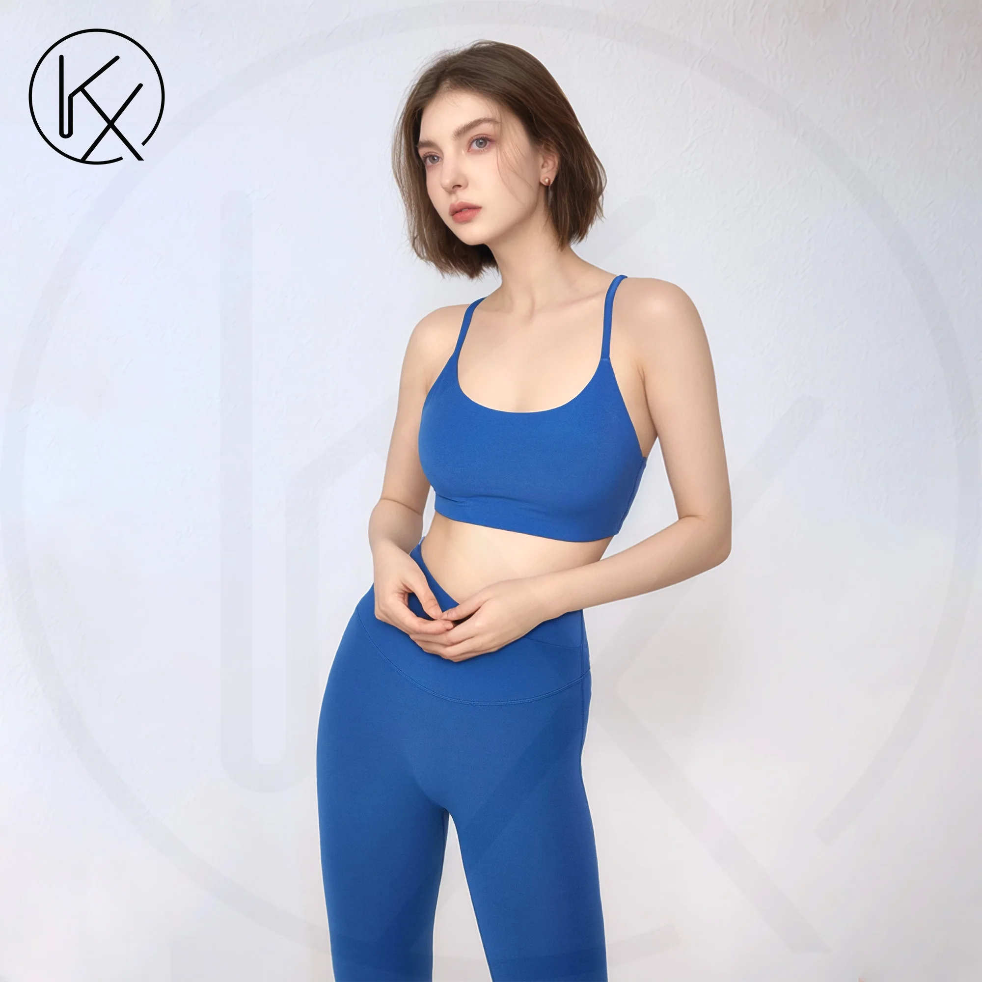 

kaixiggmm Nylon Women's Yoga Dopamine Color Sports Underwear Gym Cycling Tank Top Fits Body, Naked and Smooth