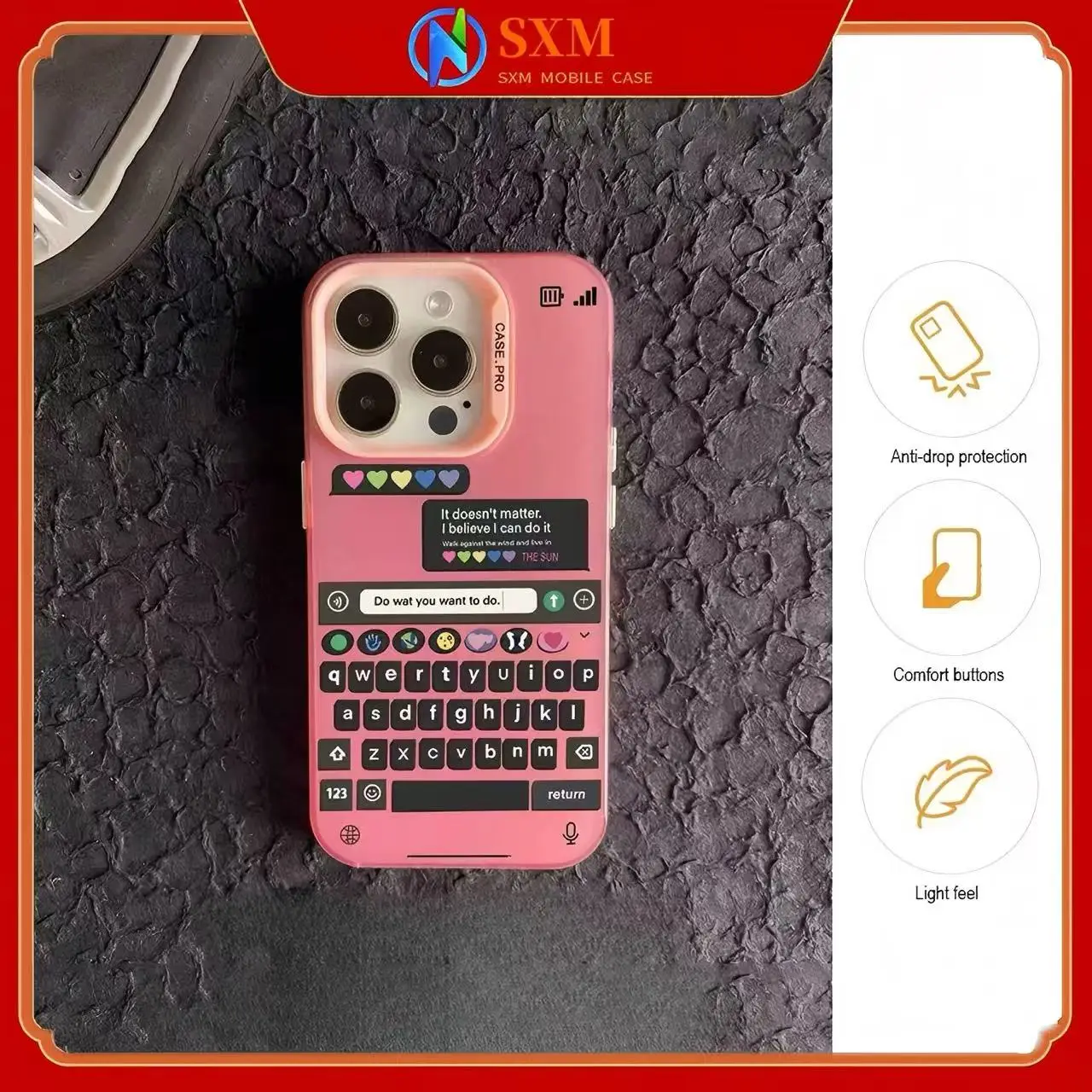 

Compatible with Apple creative emoji cartoon electroplated IMD phone case
