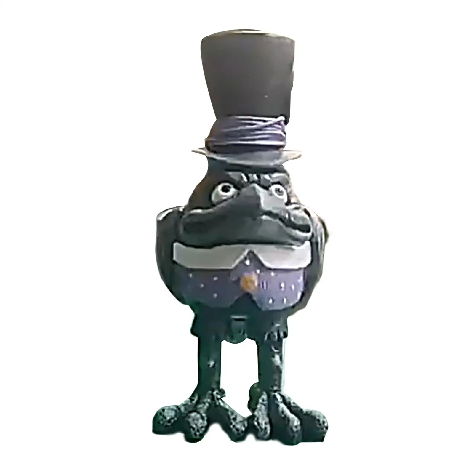Halloween Cartoon Crow Statue, Creative Resin Hand Painted Collection Bird