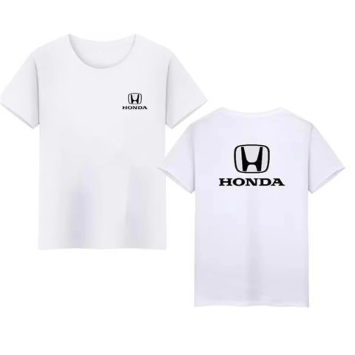 

Honda Summer New Hot Short-sleeved Overalls 4S Shop Car Beauty Repair Car Friends Club Fashion High Quality Loose Cotton T-shirt