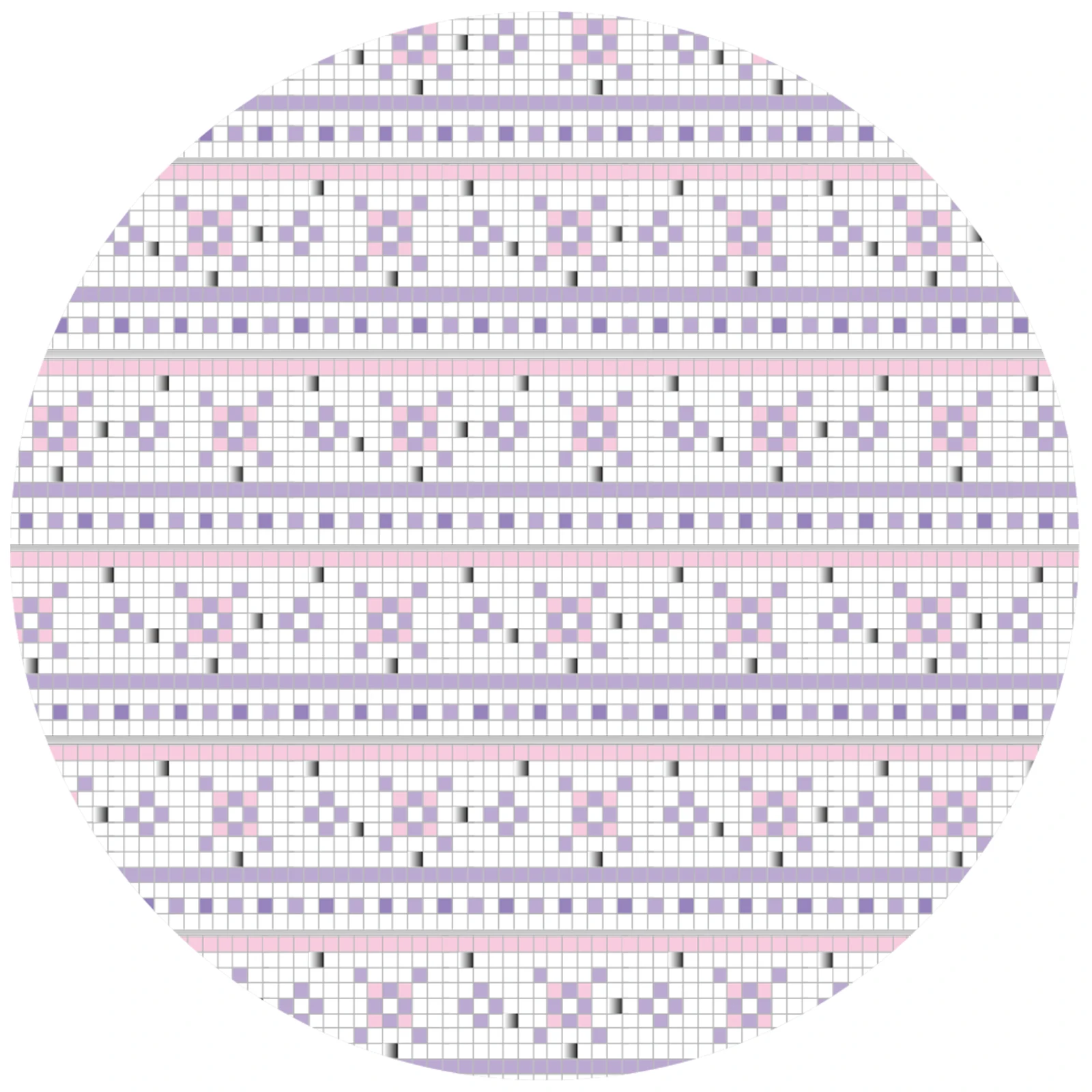 Etori Life 30Mm*2M Pixel-Style Purple Pink Floral Tile Pattern Tape Ins-Style Journal Notebook Border Base Decoration Material Suitable for Laptops, Phone Backs, Guitars, Handbags, Postcards and Envelopes, Helmets and Bicycles, Scrapbook Supplies, Gift Box Packaging, Artistic Aesthetics, School Supplies, Cycling Decals, Gifts for Friends