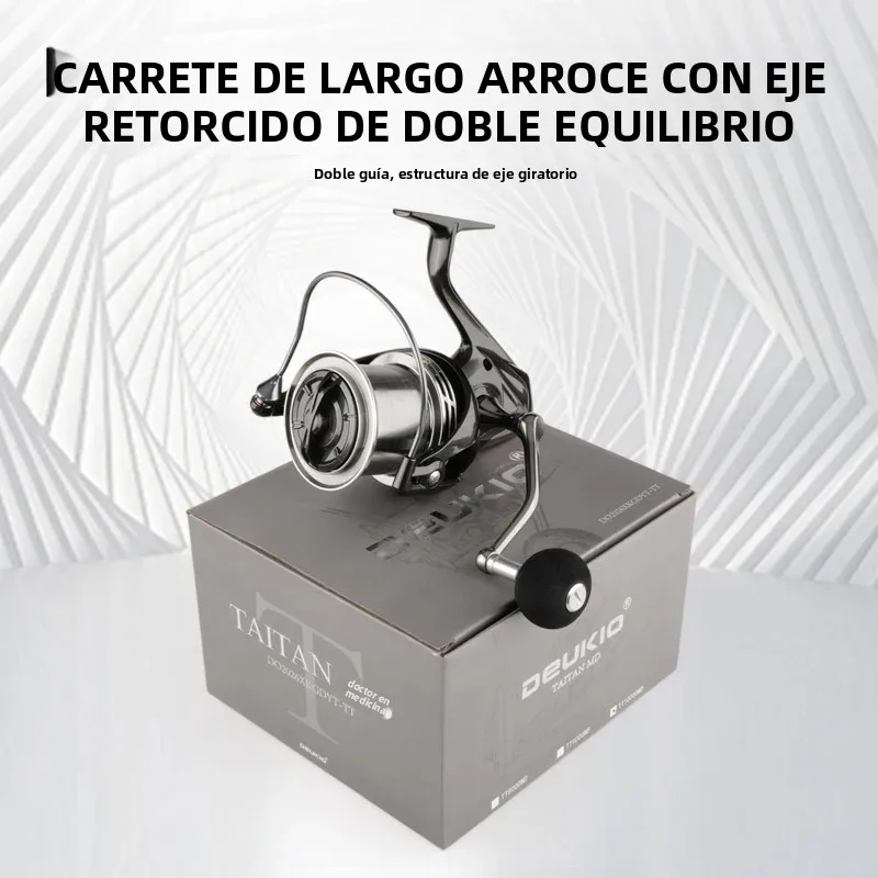 Carrete giratorio DEUKIO para pesca en mar – Largo alcance - imagen 3