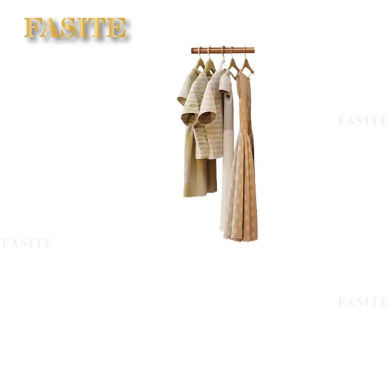 For Solid Wood Coat Rack Floor Standing Full Length Mirror Rotatable Clothes Hanger Storage Organizer for Bedroom Entryway