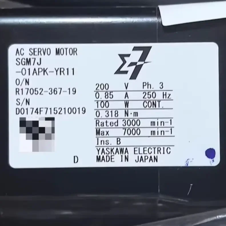 

Brand New SGM7J-01APK-YR11 Servo Motor，In Stock，SGM7J 01APK YR11