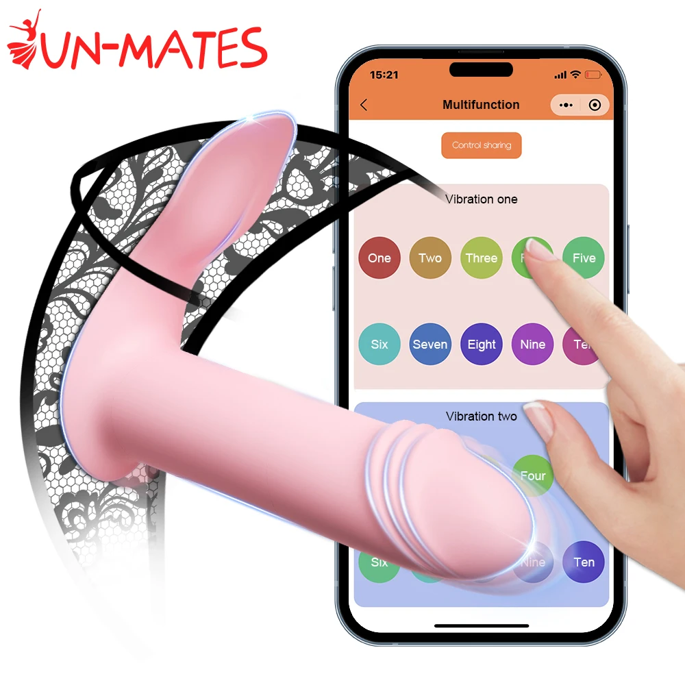 10 Speed APP Bluetooth Control Vibrator for Women Clitoris G Spot Dildo Massager Vibrating  Wearable Panties Sex Toys for Adults