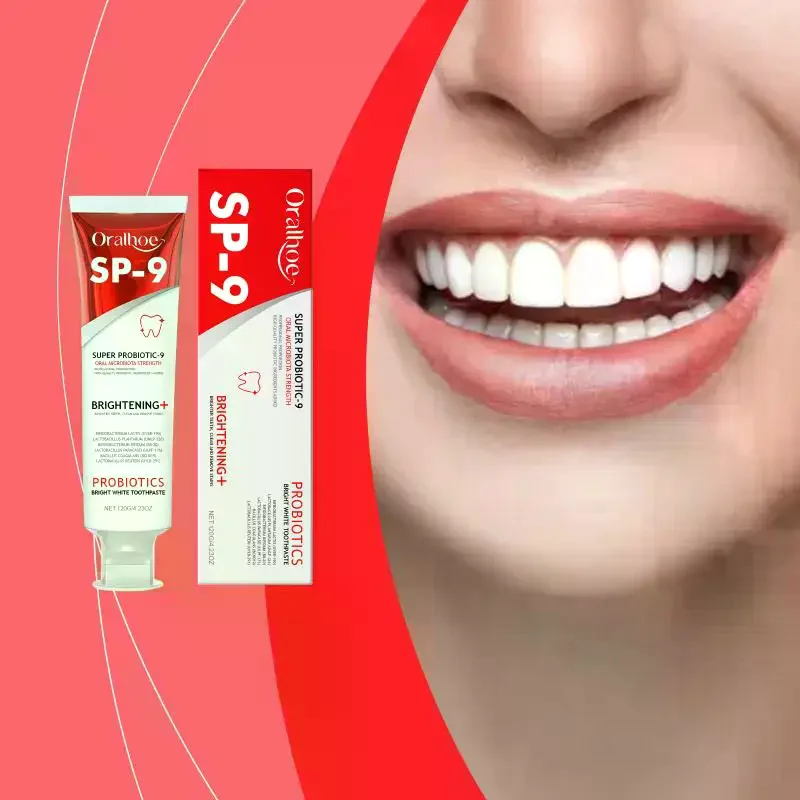 Probiotic Teeth Whitening Toothpaste Removes Plaque and Stains Gentle Formula for Sensitive Mouth All Day Freshness