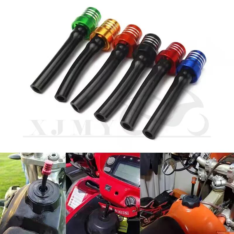 2 Pack Universal Dirt Bike ATV Fuel Gas Cap One Way Exhaust Pipe Breather Dirt Dirt Bike Colorful Fuel Tank Cap Breather Cap