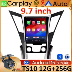 Android 15 Car Radio For Hyundai Sonata YF 8 2010-2018 Video GPS Navigation Carplay Stereo Multimedia Player Autoradio 4G Wifi