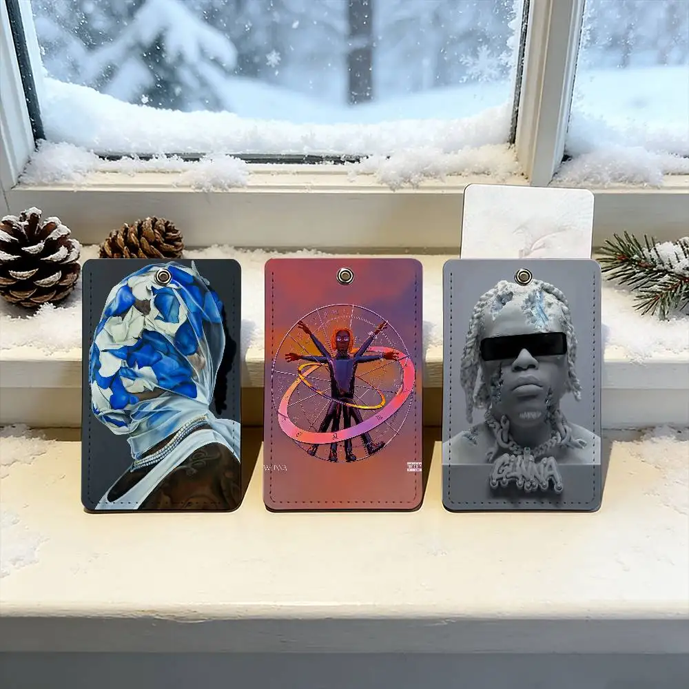 

Рэпер G-unna One of Wun Bus доступа к карте, защитный чехол, школьный прямоугольный брелок из искусственной кожи, удостоверение личности, бестселлеры