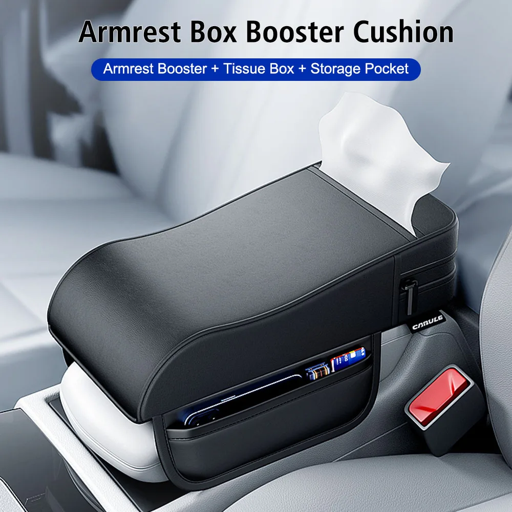 

Arm Rest Storager Box Auto Accessories Mat Cushion Storage Hand Elbow Support Armrest Box Height Pad Car Armrest Cushion Box