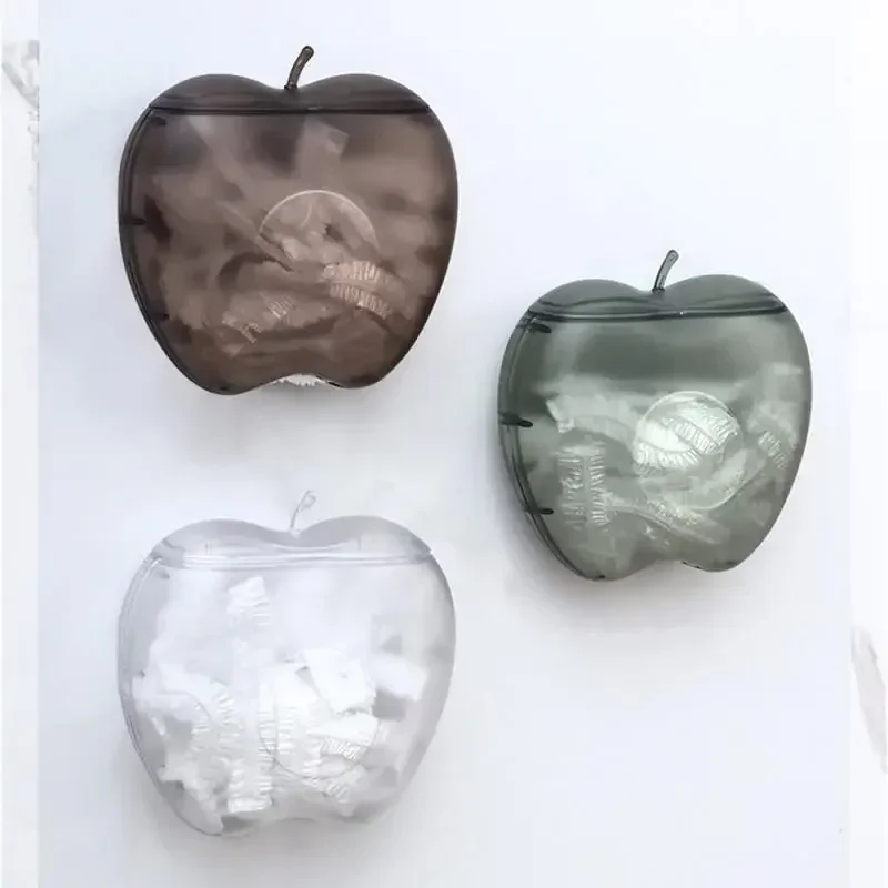 

Новый органайзер, кухонная коробка, эластичная крышка, пакет для хранения, пластиковые одноразовые настенные контейнеры для хранения пищи в форме яблока