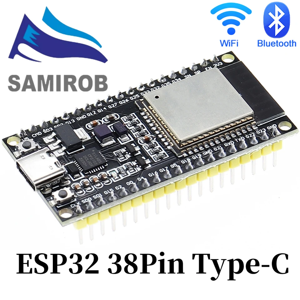 38Pins Typ-C ESP32S ESP32 ESP-WROOM-32 CP2102 Entwicklungsboard 2,4 GHz Dual-Core WiFi Bluetooth Mikrocontroller für Arduino  502