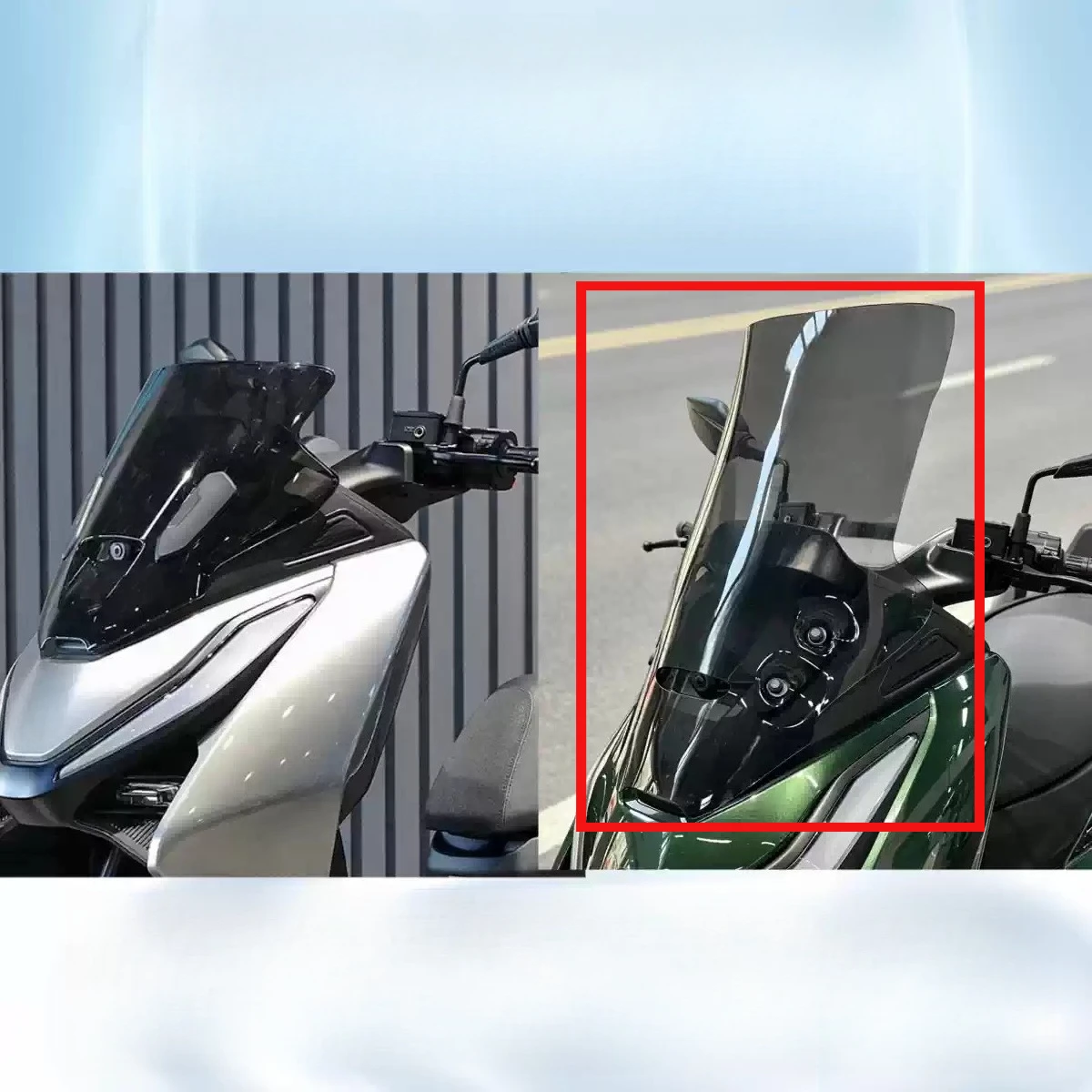 For CFMOTO 150SC-F New Version 150SCF Motorcycle Modified Windshield Wind Deflector Heightened Windshield Front Glass Parts