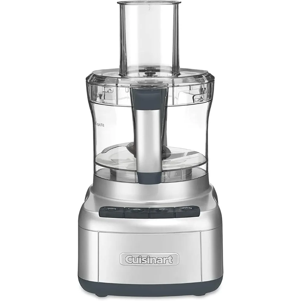 

8 Cup Food Processor, 350-Watt Motor, Medium to Fine Slicing Discs, FP-8SV, Silver