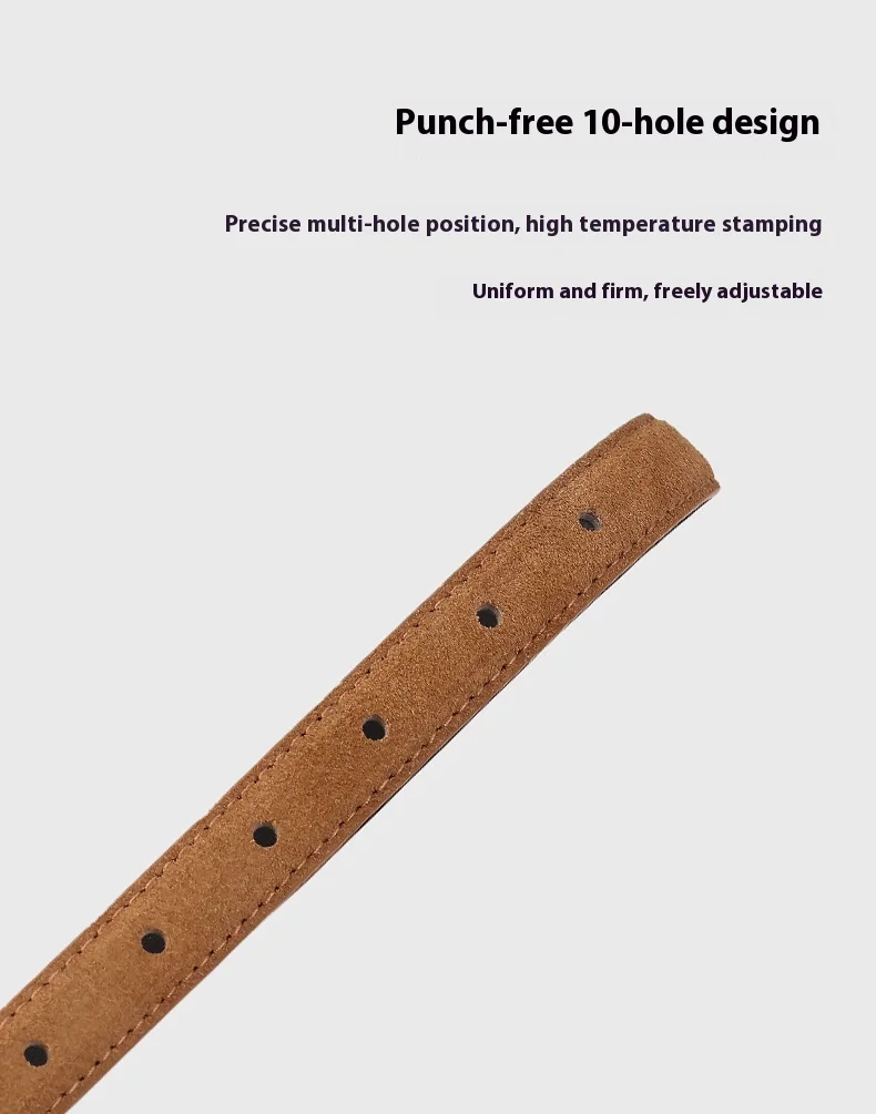 3cm New Women's Leather Belt with Needle Buckle Suede Waist Belts Cowhide Versatile Decoration Jeans Designer Clothes Waist Belt