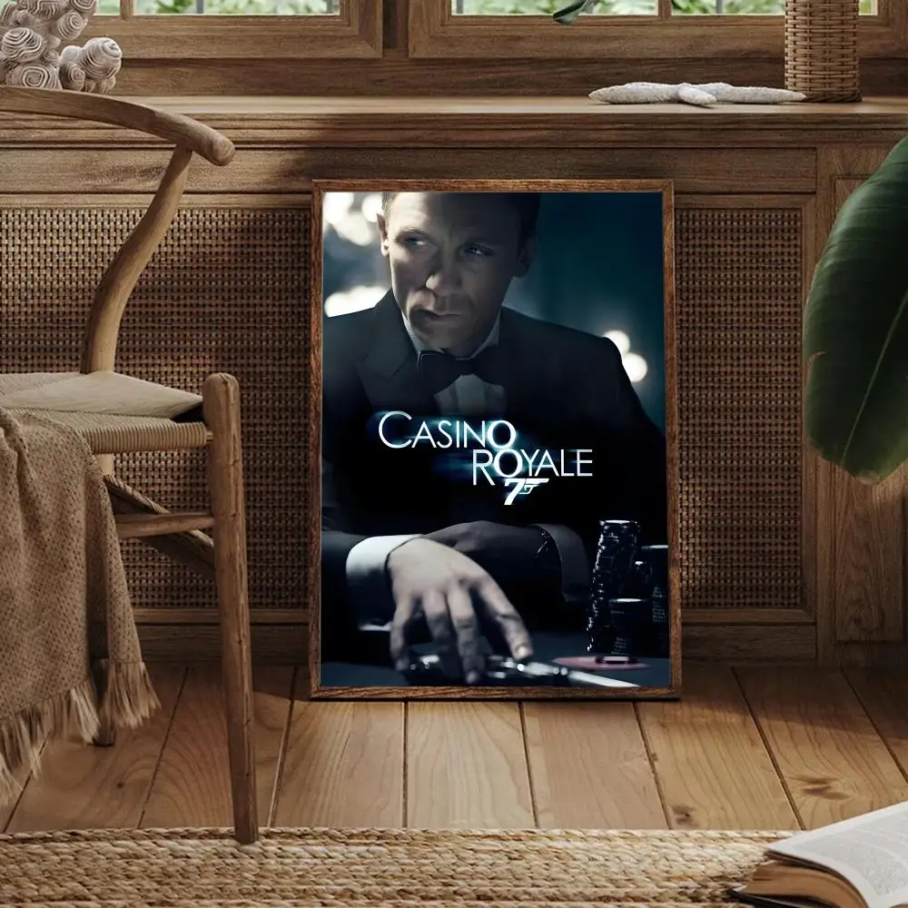 Casino Royale 2006 film schilderij kalligrafie canvas poster kunst aan de muur esthetische woondecoratie voor woonkamer