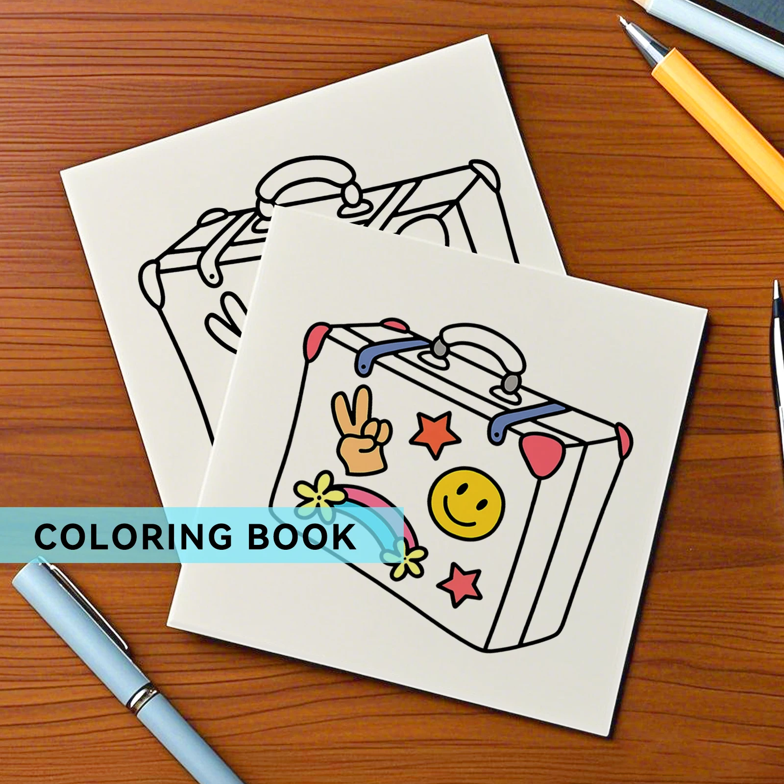 رائع الصيف أنماط جريئة سهلة 24 صفحة كتاب تلوين فني للبالغين كتاب رسم لطيف هدية مثالية للحفلات وأعياد الميلاد #3