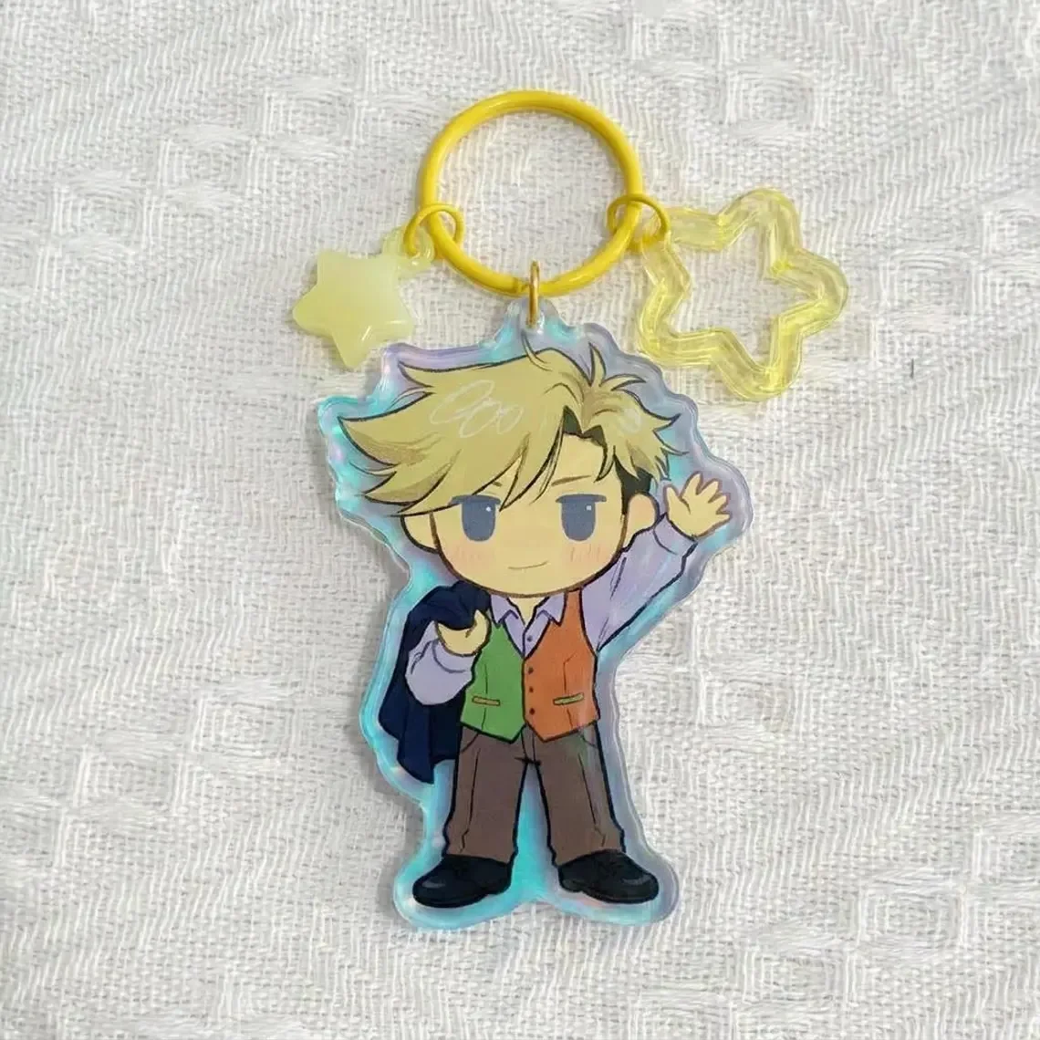 Deltarun Chapter 5 Flower Acrylic Keychain Boss Pendant for Fashion Accessories