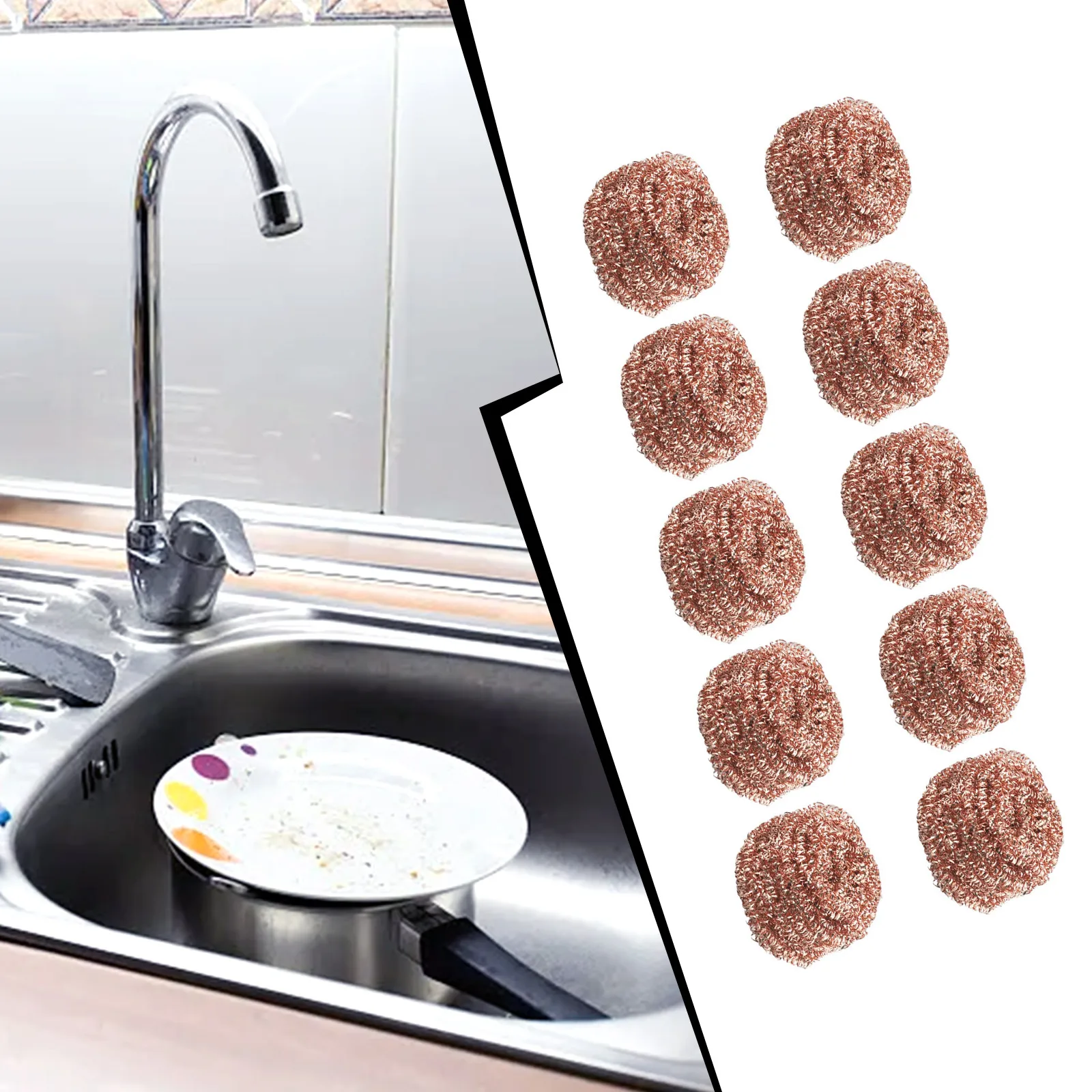

10PCS Steel Wire Brass Ball Copper Metal Sponge Soldering Solder Iron Metal Welding Head Tip Cleaner Cleaning Ball Remover