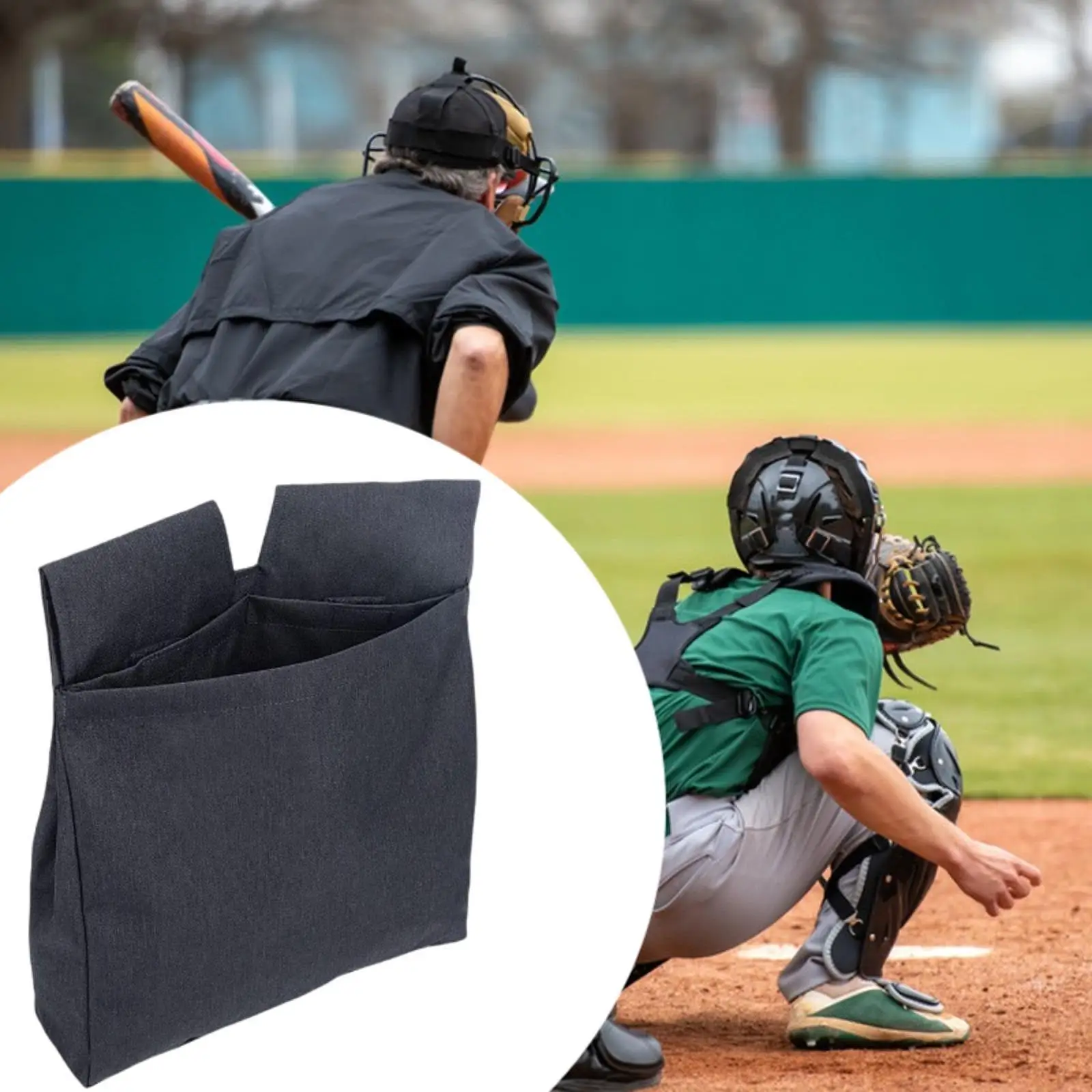 Umpire Accessory Carrying Case Organizer Baseball Softball Bag for Umpire Equipment and Referee Game Use