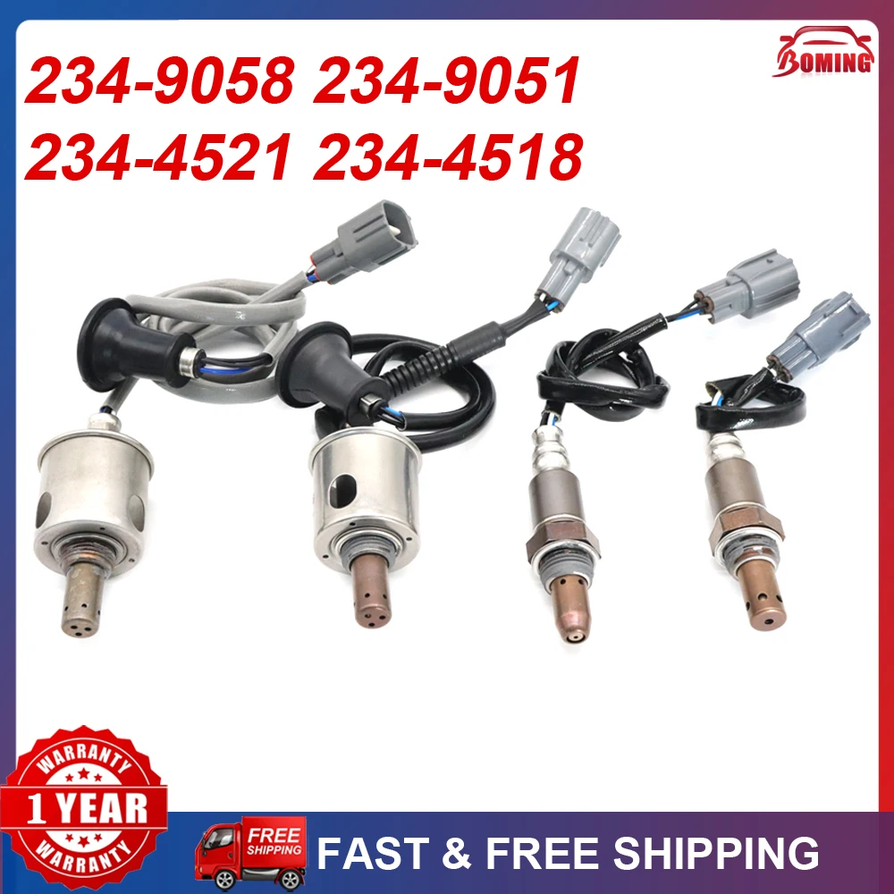 

4PCS New Car Upstream&Downstream Lambda O2 Oxygen Sensor 234-9058 234-9051 234-4521 234-4518 For Lexus IS250 2.5L 2006-2007