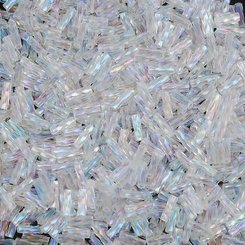 10 gramos de cuentas de semilla de vidrio, corneta retorcida, pavo real, cuentas espaciadoras sueltas, fabricación de joyas DIY, 6mm x 2mm (2/8 "x 1/8")