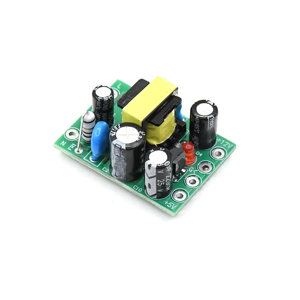 AC-DC Switching Power Supply Module AC 110-220V Input 5V/12V Output 100mA/500mA Dual Output Isolation Power Supply Board