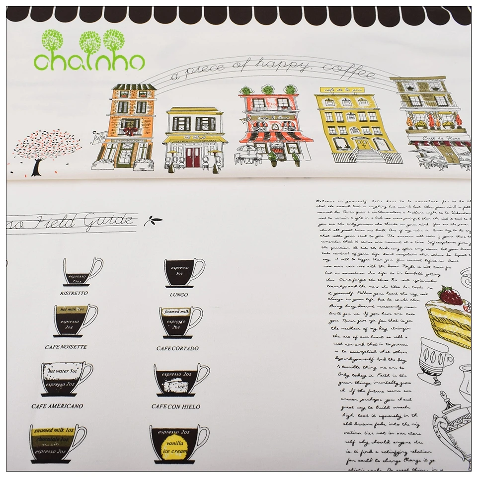 Chainho,Printed Cotton Linen F - Sewing Geotextile Fabric recension och pris