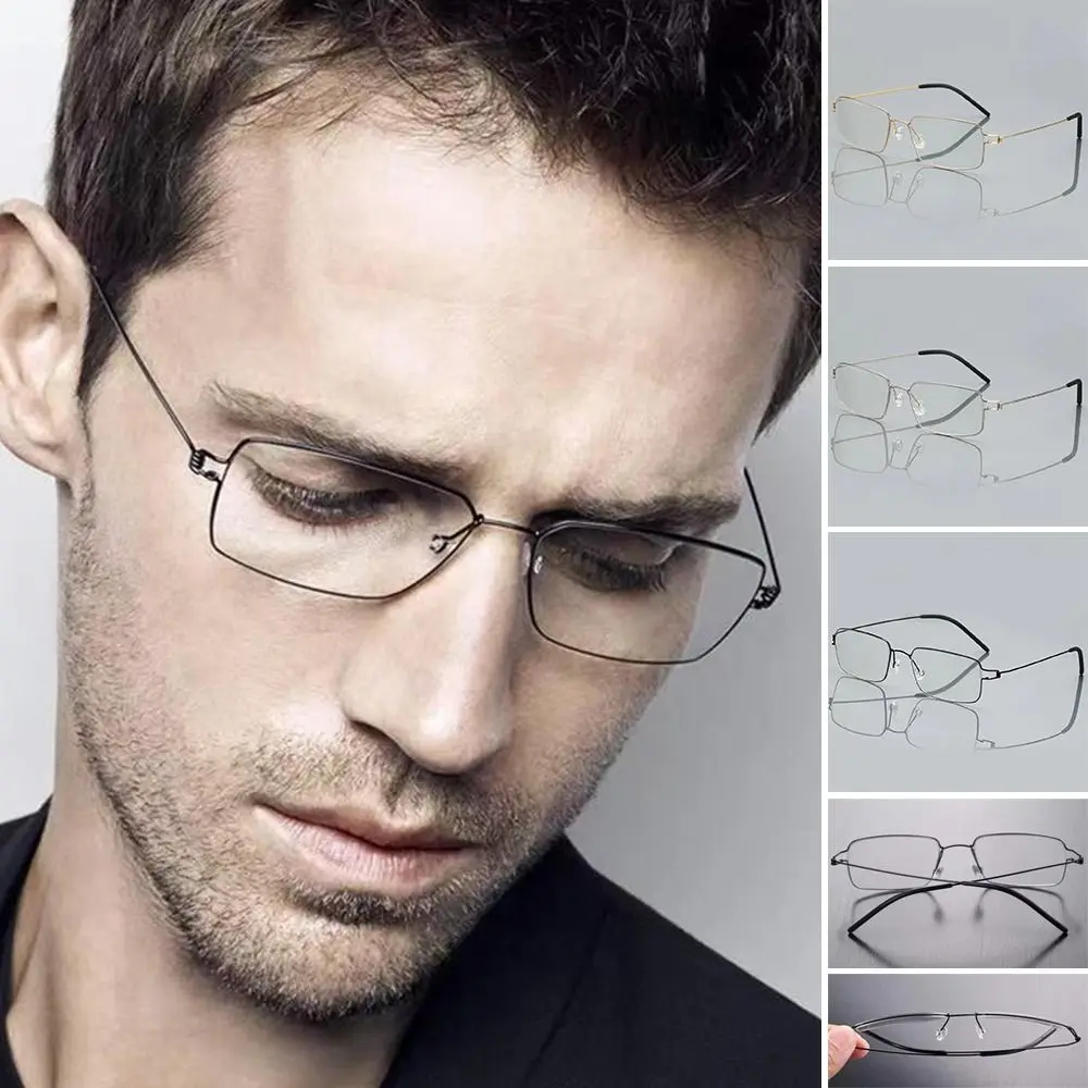 

Blue Ray Blocking Anti-Blue Light Reading Glasses Eye Protection Ultralight Business Eyeglasses Metal Optical Spectacle Eyeglass