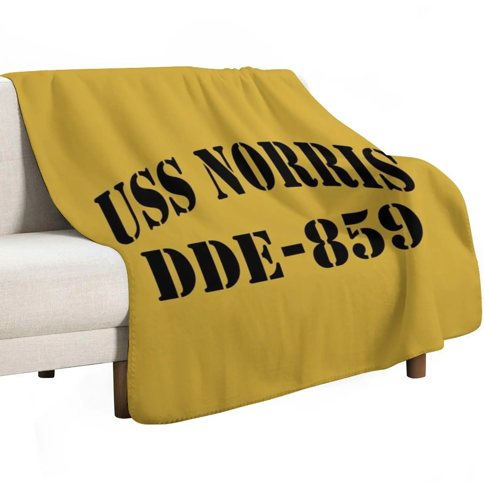 USS NORRIS (DDE-859) SHIP'S STORE Throw Blanket Reusable Durable Soft Blanket for All Seasons