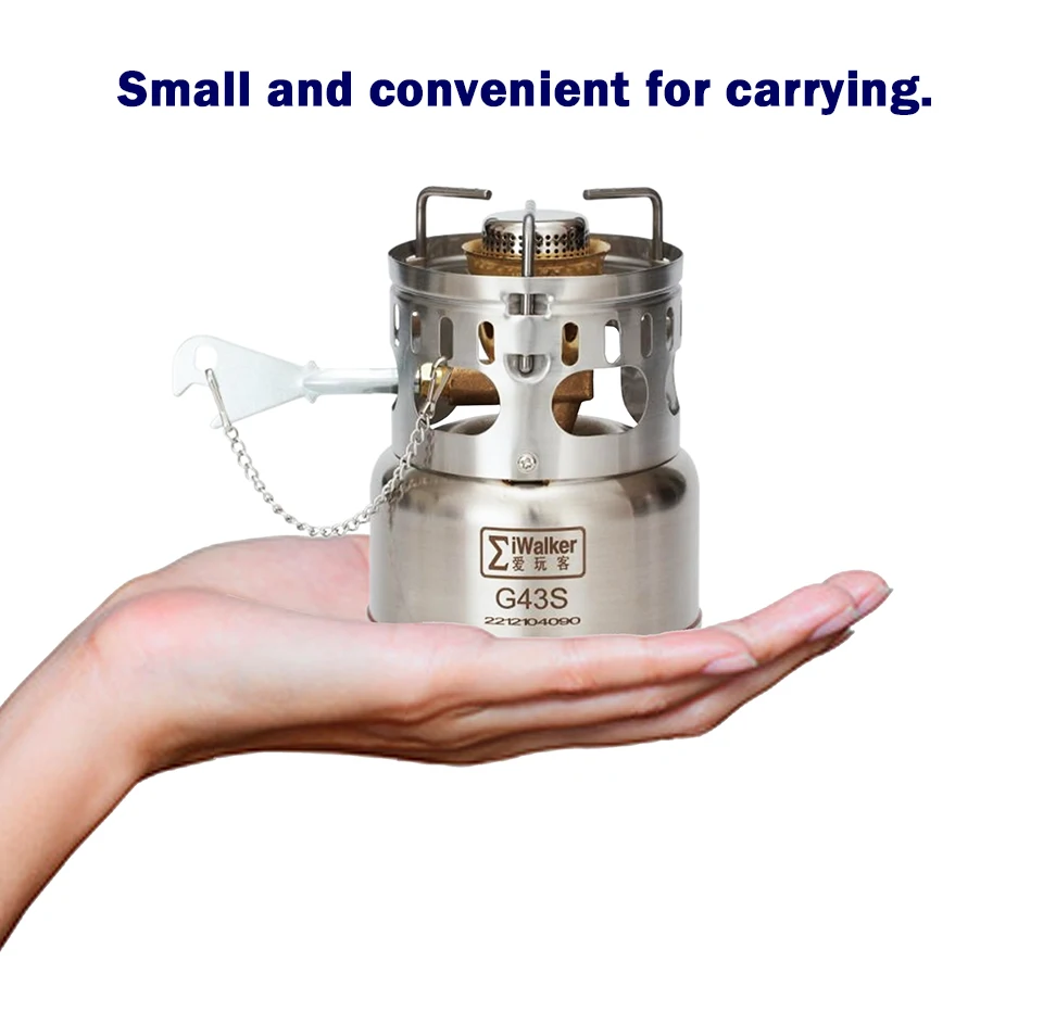 

Туристическая горелка IWALKER G43 G43S, уличная бензиновая горелка, бесшумная горелка для путешествий, пикника, экстренных ситуаций