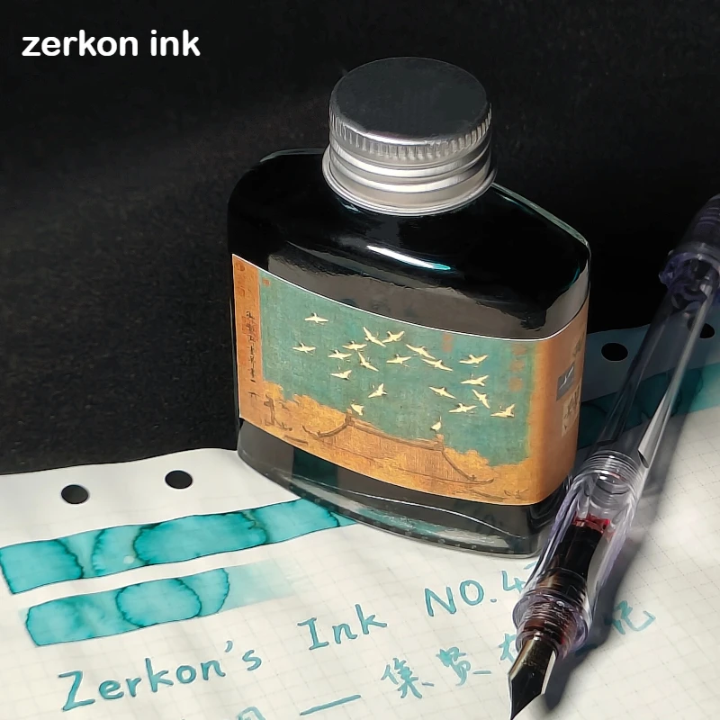 Zerkon ink 5ml 59 Colors Sheen Fountain Pen Ink Gradient Color Ink for Majohn Hongdian JINHAO School Supplies Stationery