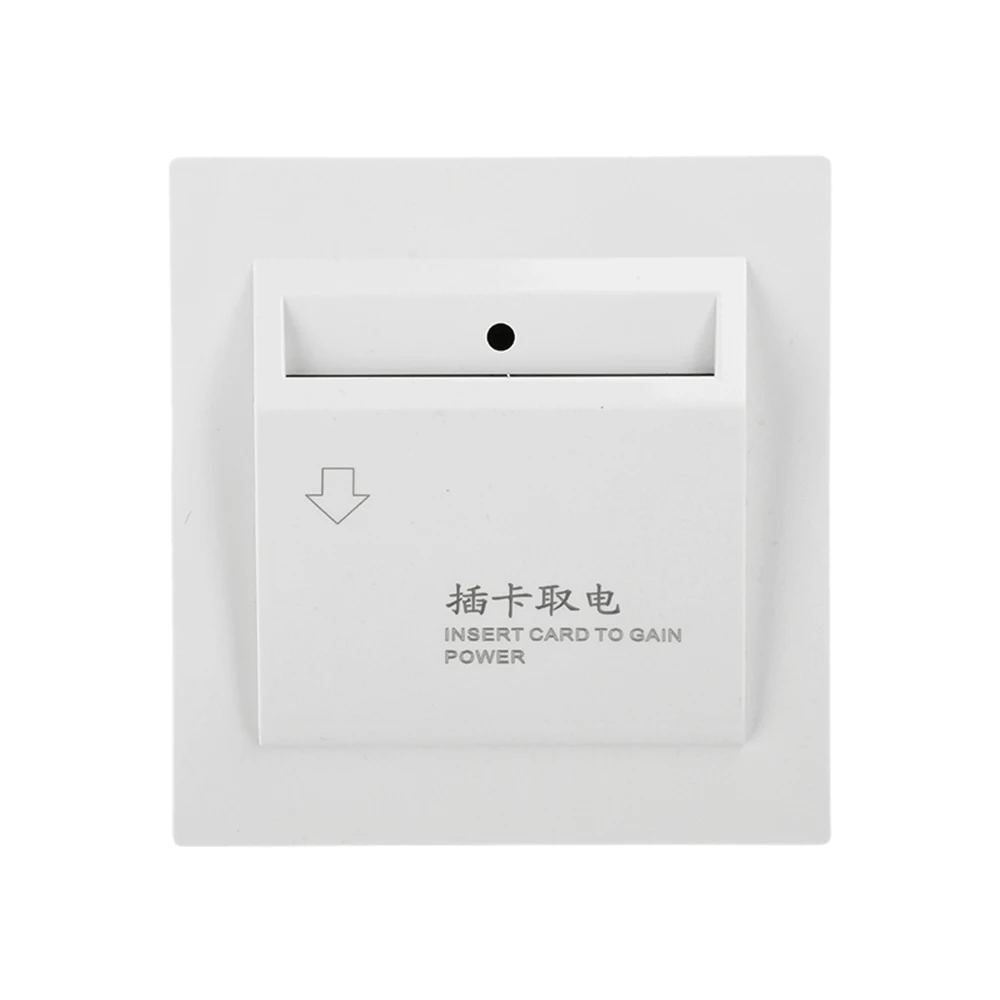 AC180-250V 86 Type Hotel Card Insertion Power Switch Rfid Keycard System Insert Card Power Saving Energy Switch