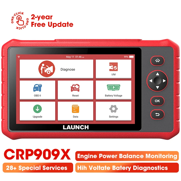 إطلاق احترافي Crp909x Crp919x BT النسخة العالمية Creader Crp 909x 909e 909 X Crp909e أدوات التشخيص الكامل Obd2 الماسح الضوئي